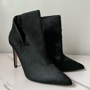 Zara Calf Hair Leather High Heel Boots size 6,5(37)